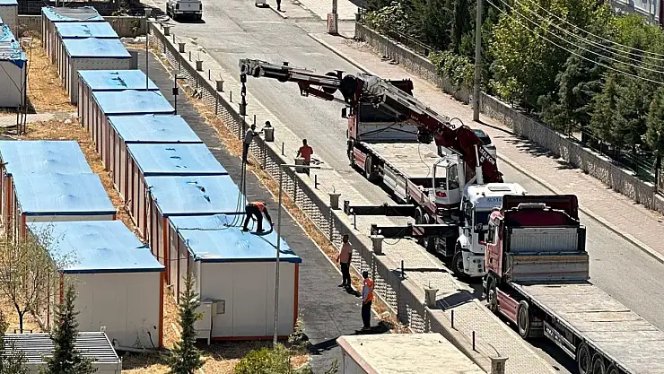 Haber sonrası konteynerler alınmaya başlandı