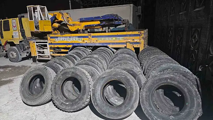 Jandarmadan lastik operasyonu