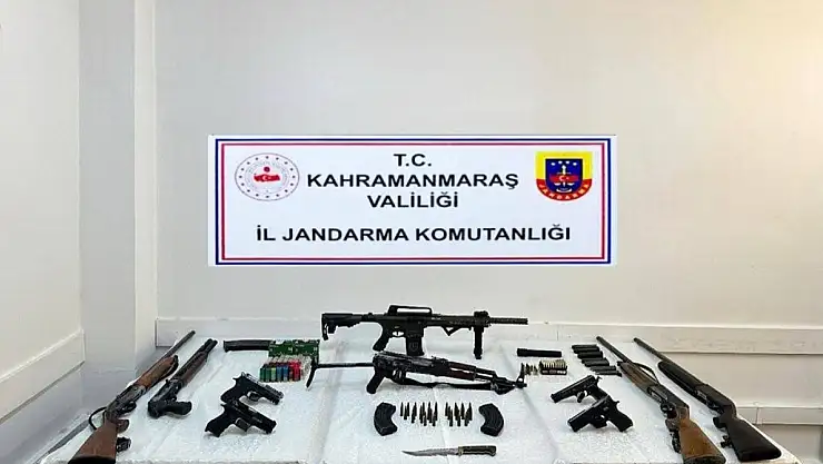 Kahramanmaraş'ta silah kaçakçılarına baskın: 2 tutuklama