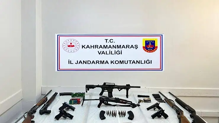 Kahramanmaraş'ta silah ve mühimmat ele geçirildi: 2 kişi tutuklandı
