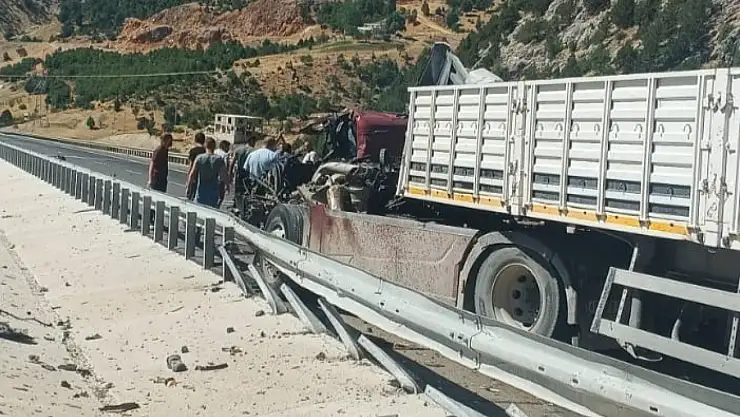 Kahramanmaraş'ta tır kazası: 1 ağır yaralı