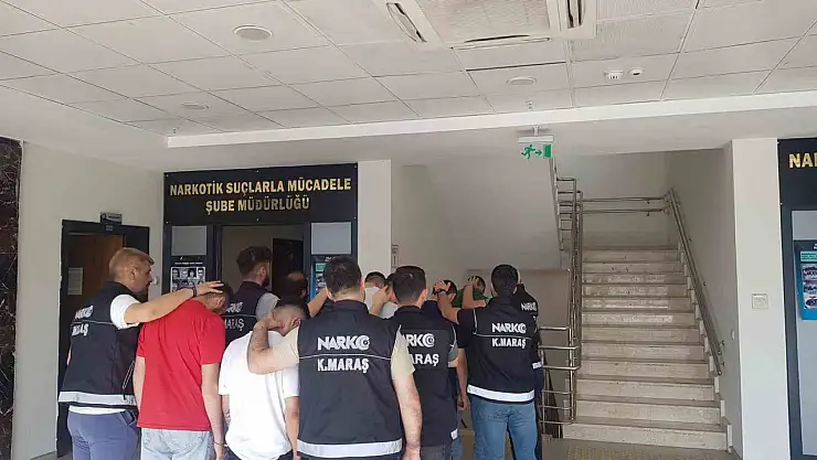 Kahramanmaraş'ta uyuşturucuya 14 tutuklama