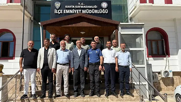 Kahta AK Parti teşkilatından ilçe emniyet müdürlüğüne ziyaret