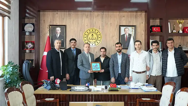 Kahta Bilim ve Sanat Merkezi heyetinden İl Müdürü Tosun'a ziyaret