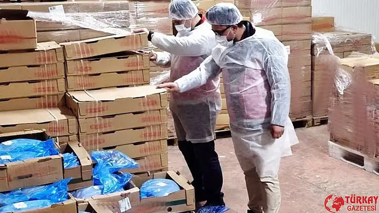 Kanatlı eti parçalama tesisinde denetim yapıldı