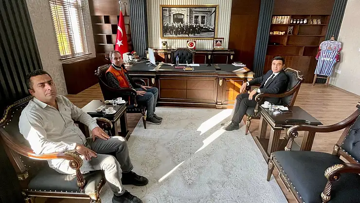 Karayolları 8. Bölge Müdürü Güneş'ten Kaymakam Güngör'e ziyaret