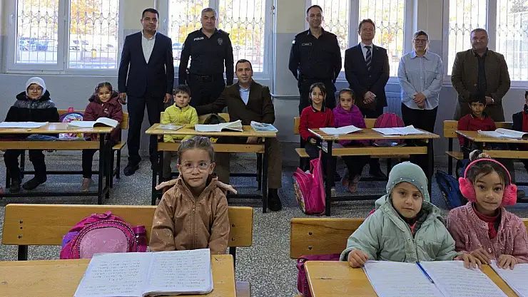 Kaymakam Algın'dan Kurugeçit İlk ve Ortaokuluna ziyaret