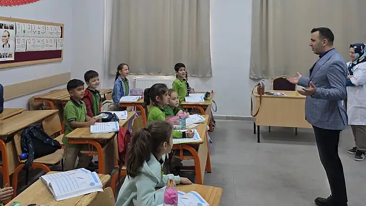Kaymakam Algın'dan Yavuz İlkokuluna ziyaret