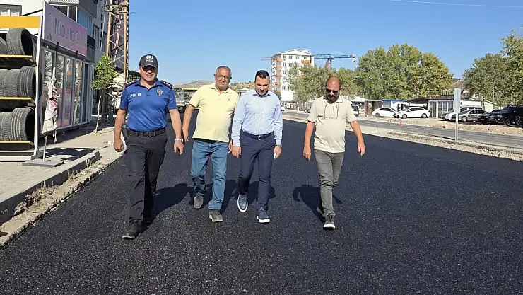 Kaymakam Algın, Malatya Gölbaşı Karayolu çalışmalarını incelendi