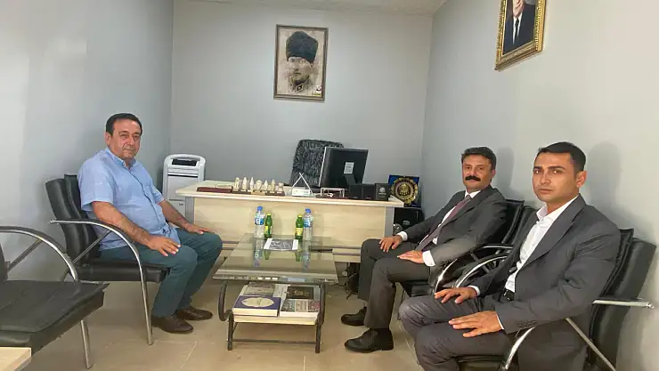 Kaymakam Aslan'dan Sanayi Sitesi Başkanı Arslan'a ziyaret