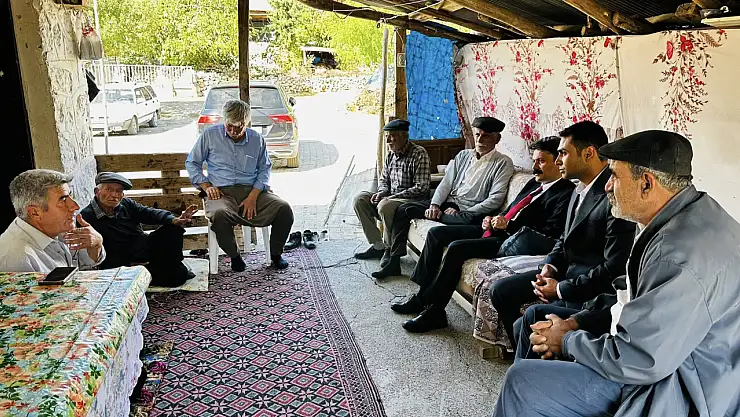 Kaymakam Aslan Kuzevleri köyünde vatandaşlarla bir araya geldi