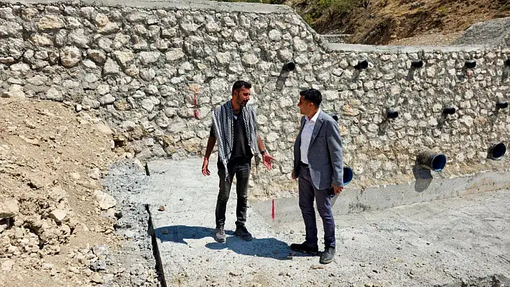 Kaymakam Güngör Taşkın koruma ve ıslah çalışmalarını yerinde inceledi