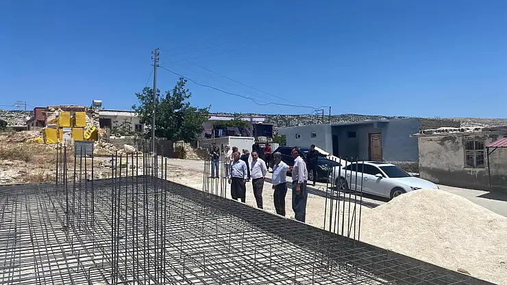 Kaymakam Partal taziye evi inşaatlarını inceledi