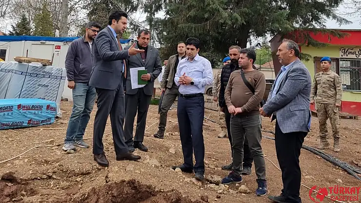 Kaymakam Seyhan Hükümet konağı inşaat çalışmalarını inceledi
