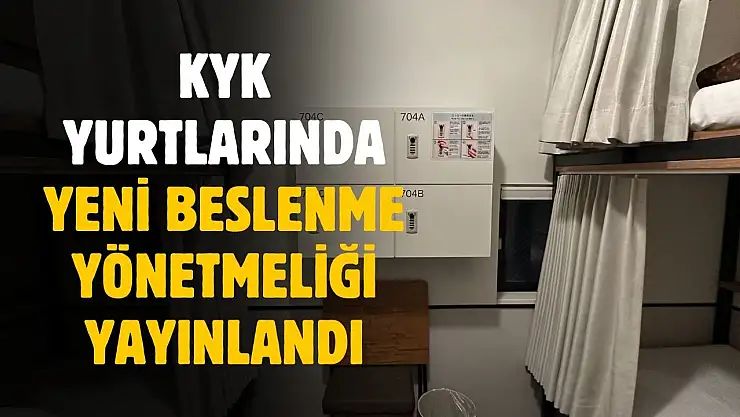 KYK yurtlarında yeni beslenme yönetmeliği yayınlandı