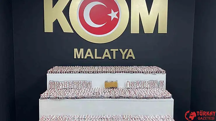 Malatya'da 21 bin 672 adet sentetik ecza hap ele geçirildi