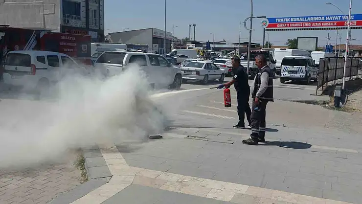 Malatya'da elektrik trafosunda yangın paniği
