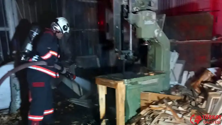 Malatya'da işyeri yangını