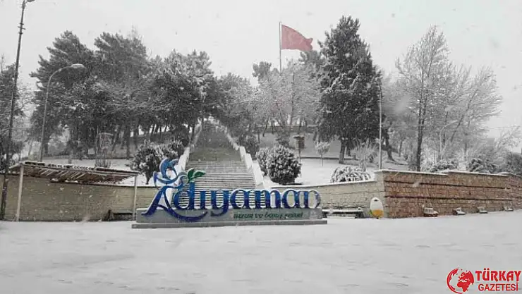 Meteoroloji duyurmuştu: Adıyaman'da kar yağışı başladı
