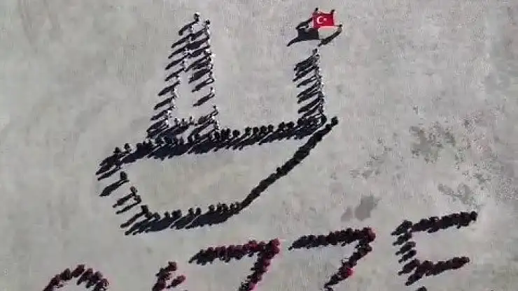 Öğrencilerden Gazze'ye destek mesajı