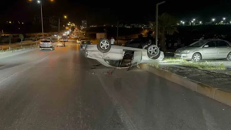 Otomobil takla attı: 2 yaralı