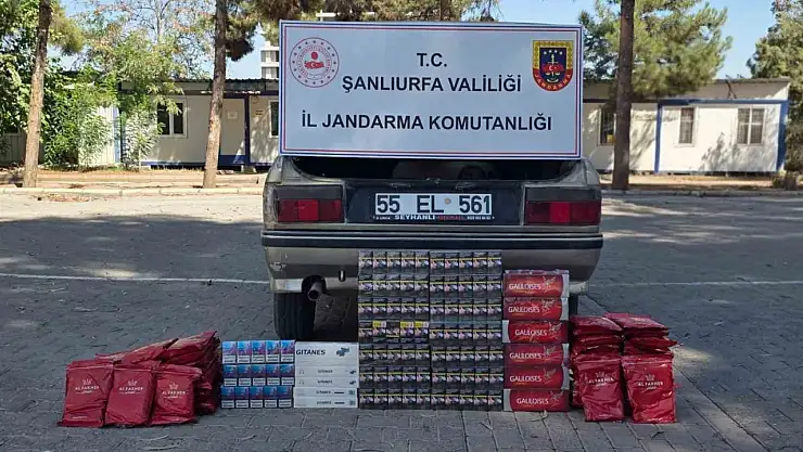 Otomobilden kaçak sigara çıktı