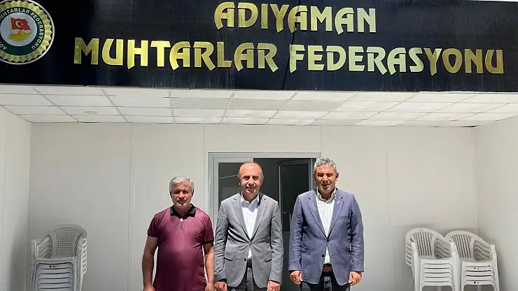 Rektör Keleş'ten muhtarlar federasyonuna ziyaret