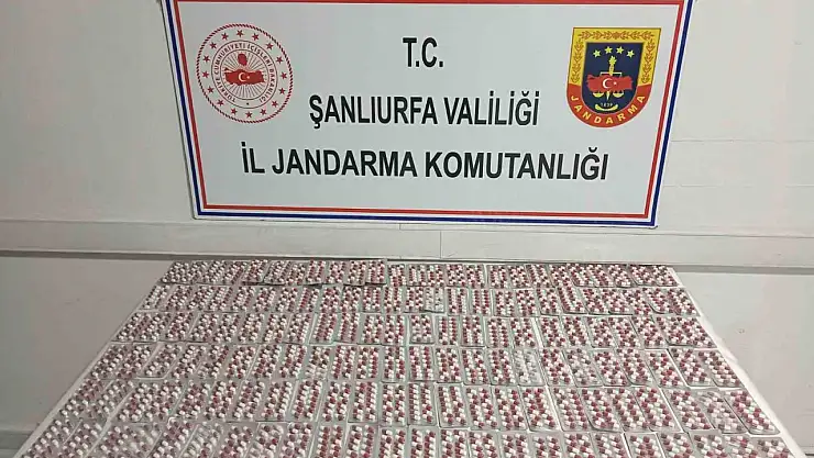 Şanlıurfa'da 2 bin 128 uyuşturucu hap ele geçirildi