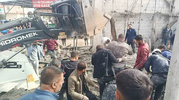 Şanlıurfa'da 2 katlı inşaatta göçük: 5 işçi altında kaldı