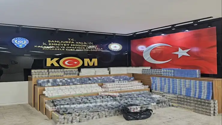 Şanlıurfa'da 5 bin 680 paket gümrük kaçağı sigara ele geçirildi