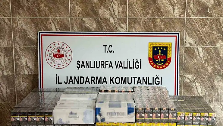 Şanlıurfa'da 7 bin 958 paket kaçak sigara ele geçirildi