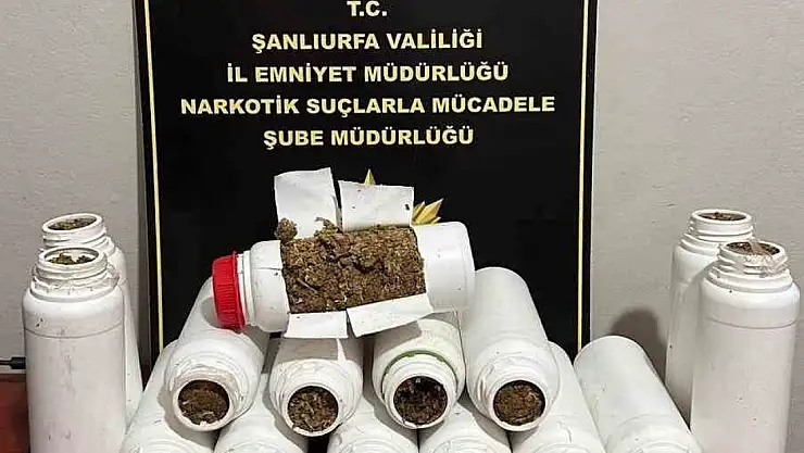 Şanlıurfa'da 7 kilo 150 gram uyuşturucu ele geçirildi