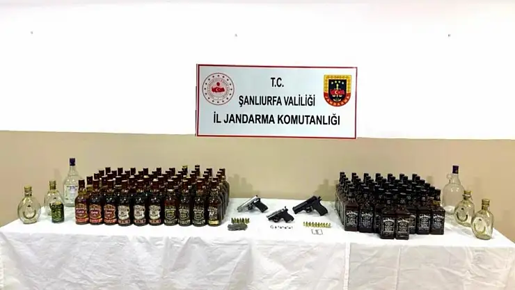 Şanlıurfa'da alkol, silah ve uyuşturucu operasyonu: 1 gözaltı