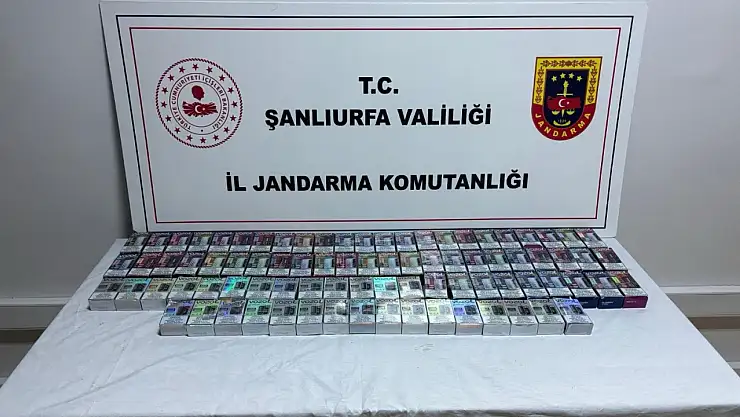 Şanlıurfa'da durdurulan araçta 84 paket kaçak sigara ele geçirildi