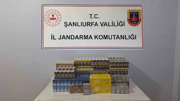 Şanlıurfa'da gümrük kaçağı 2 bin 370 paket sigara ele geçirildi