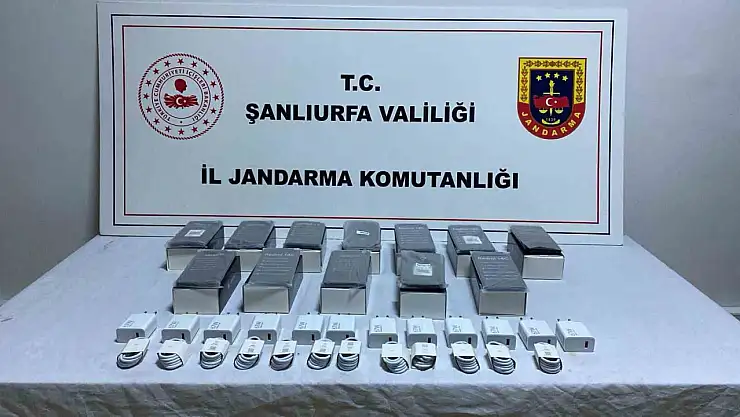 Şanlıurfa'da kaçak cep telefonu operasyonu