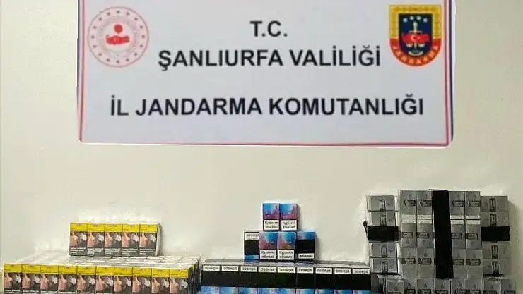 Şanlıurfa'da kaçakçılık operasyonu