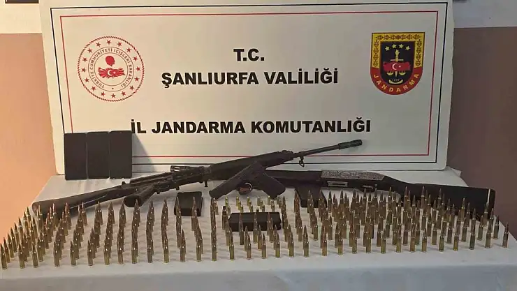 Şanlıurfa'da ruhsatsız silahlar ve mühimmat ele geçirildi