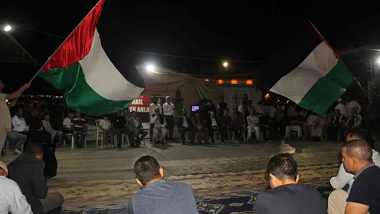 Şanlıurfa'da Sumud Filosu'na destek nöbeti