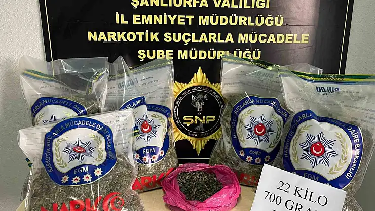 Şanlıurfa'da uyuşturucu operasyonu: 2 gözaltı