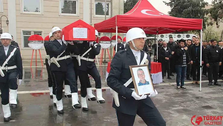 Şehit polis memuru törenle memleketine uğurlandı