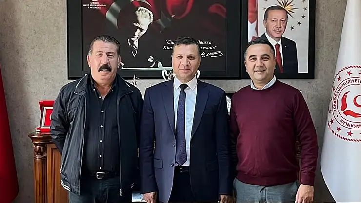 Ses sanatçısı Aslan ve Karadağ'dan Bilgiç'e ziyaret