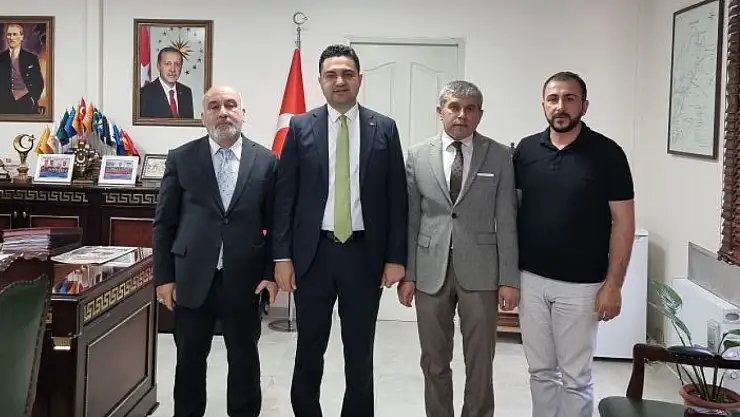 SGK İlçe Müdürü Güçlü'den Kaymakam Seyhan'a ziyaret