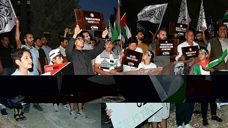 Siverek'te Sumud Filosu'na destek konvoyu