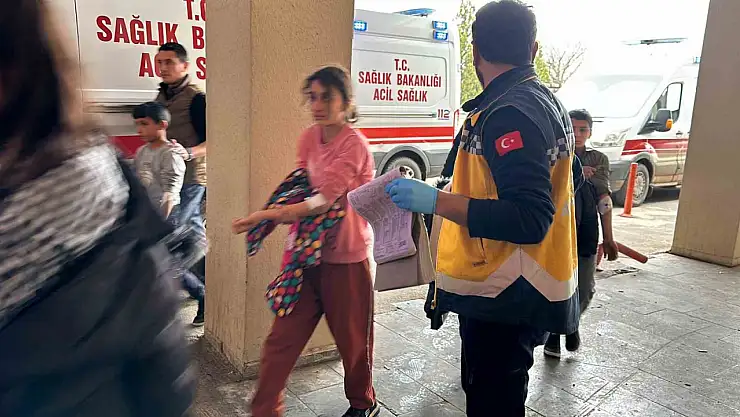 Siverek'te yolun karşısına geçerken otomobilin çarptığı 2 kişi yaralandı