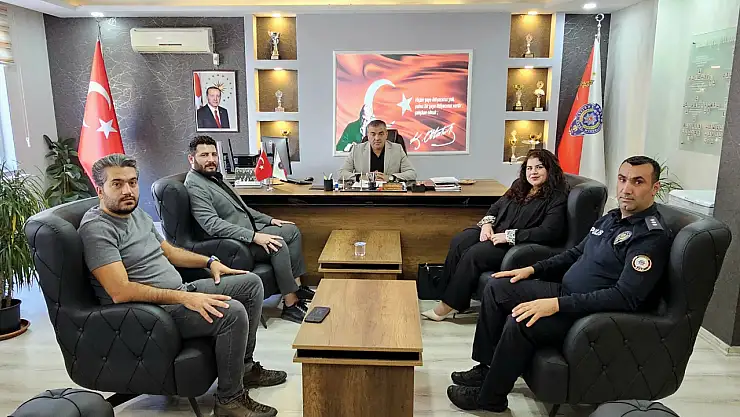 Türkay Gazetesi Yönetiminden İlçe Emniyet Müdürü Gönül'e ziyaret