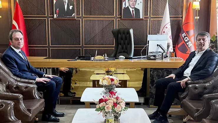 Tutdere Elazığ Karayolları 8. Bölge Müdürü Yusuf Güneş'le bir araya geldi
