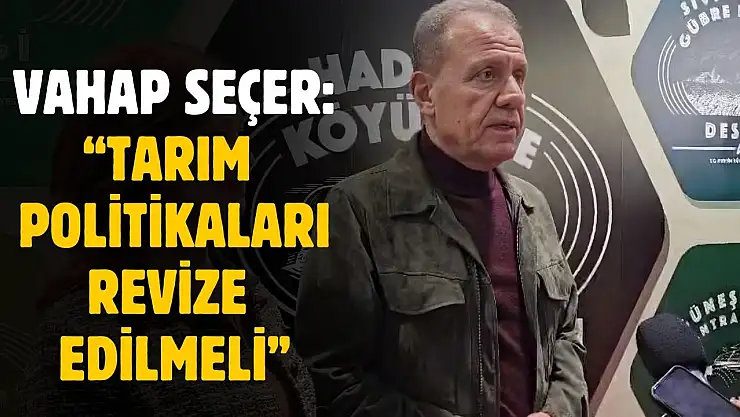 Vahap Seçer'den Mersin Tarım Fuarı'nda kritik tarım ve kent mesajları