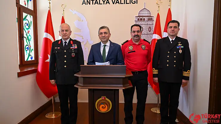 Vali Şahin'in 'Antalya'nın Huzuru' Mart ayı değerlendirmesi