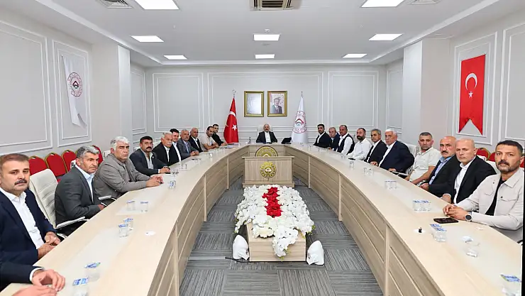 Vali Varol Başkan Talaş ve Muhtarlarla bir araya geldi